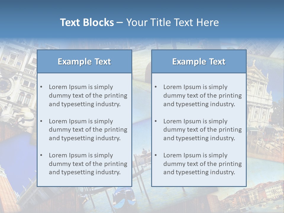 Tela San Marco Ducale PowerPoint Template