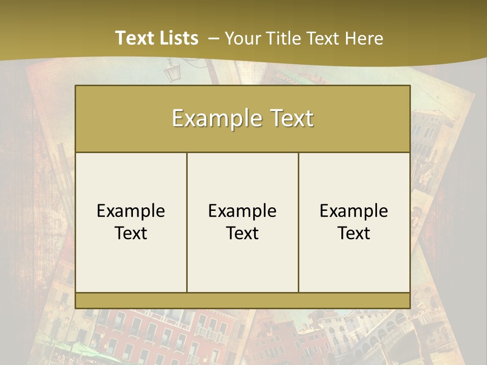 San Marco Chiesa Retro PowerPoint Template