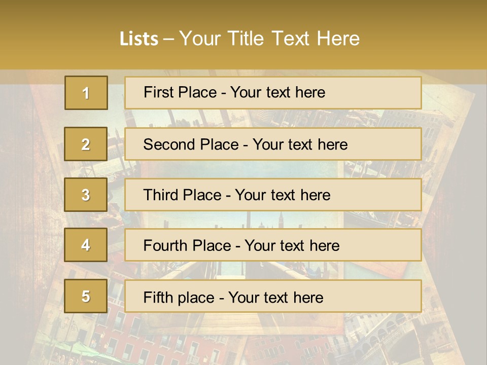 Chiesa Texture Isola PowerPoint Template