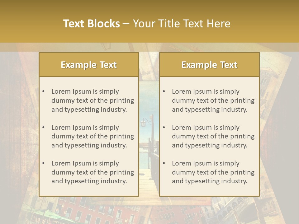 Chiesa Texture Isola PowerPoint Template