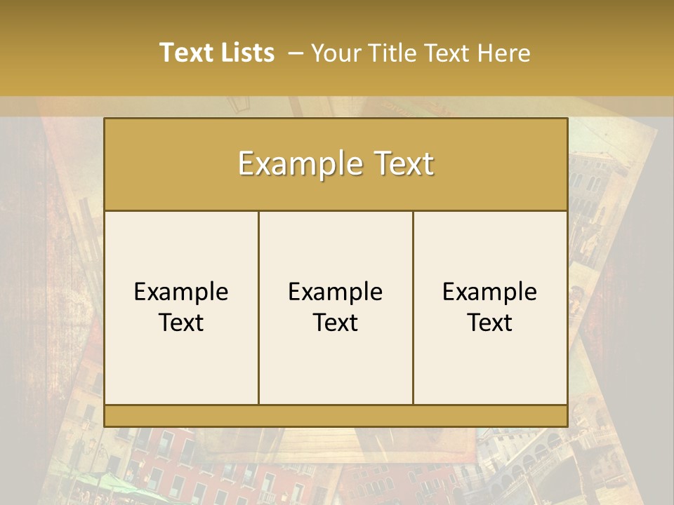 Chiesa Texture Isola PowerPoint Template