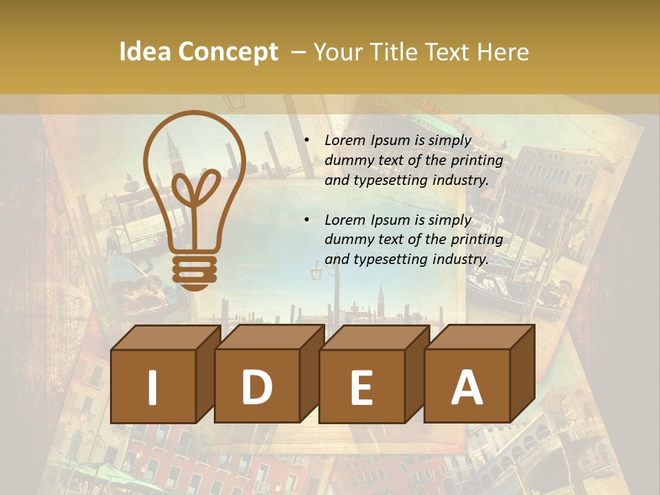 Chiesa Texture Isola PowerPoint Template