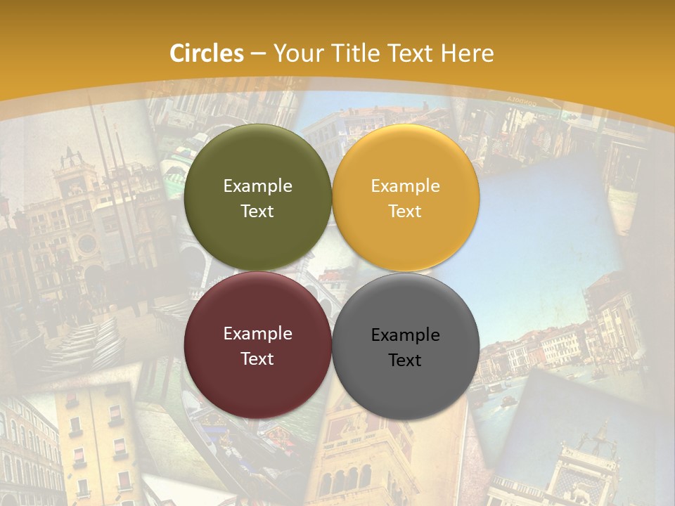 Banchina Grunge Venezia PowerPoint Template