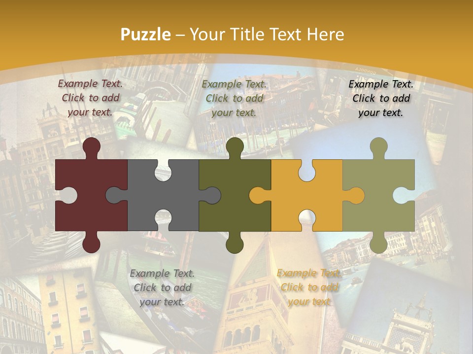 Banchina Grunge Venezia PowerPoint Template