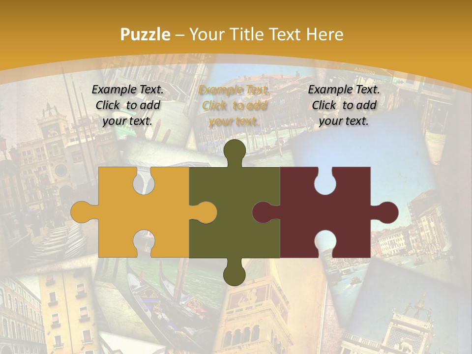 Banchina Grunge Venezia PowerPoint Template