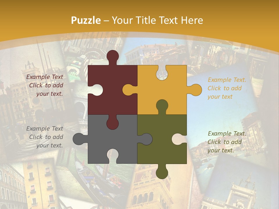 Banchina Grunge Venezia PowerPoint Template