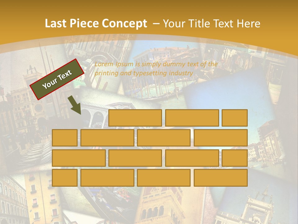 Banchina Grunge Venezia PowerPoint Template