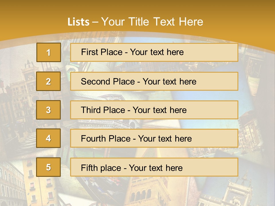 Banchina Grunge Venezia PowerPoint Template