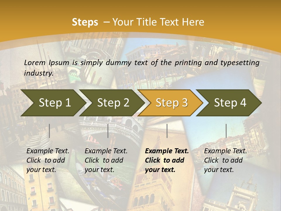 Banchina Grunge Venezia PowerPoint Template