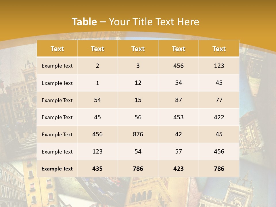 Banchina Grunge Venezia PowerPoint Template