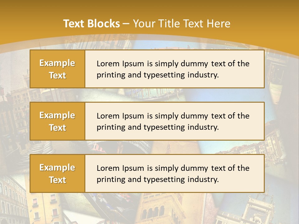 Banchina Grunge Venezia PowerPoint Template