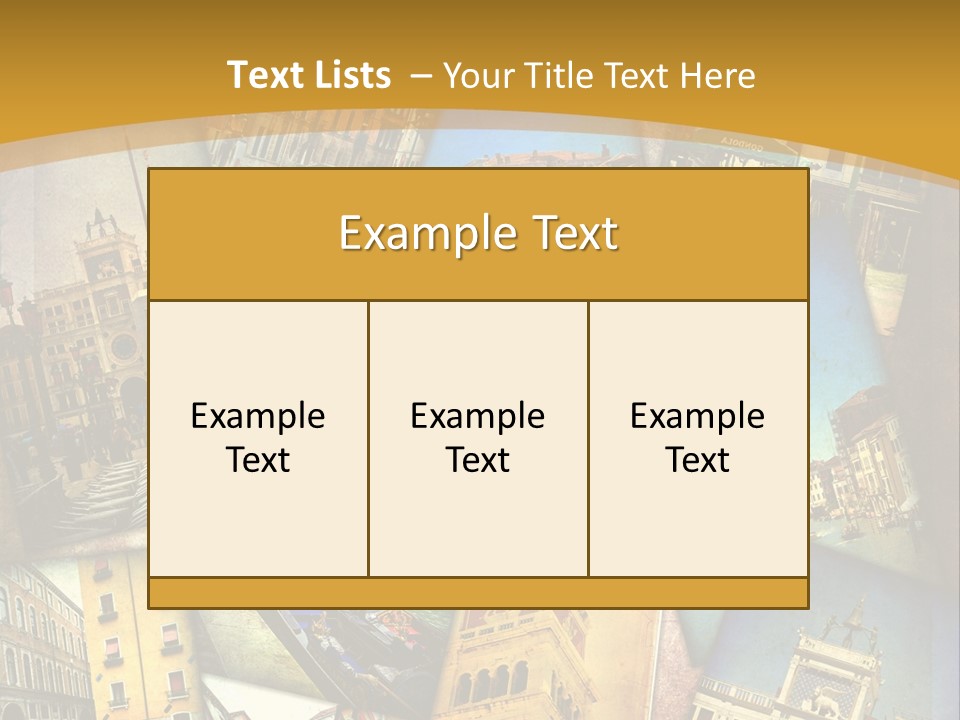 Banchina Grunge Venezia PowerPoint Template