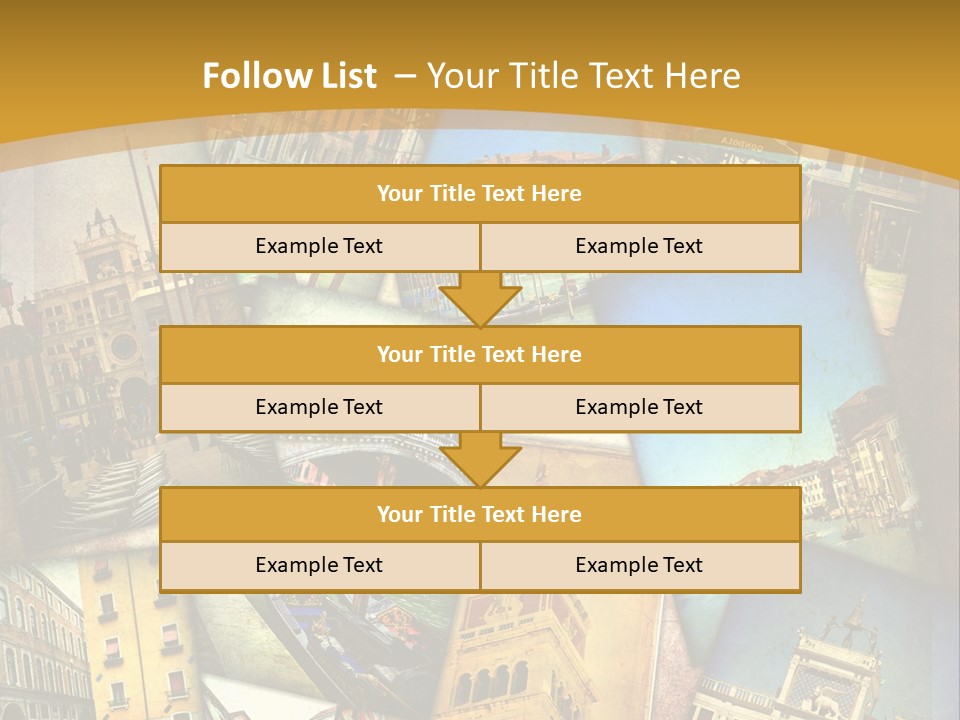 Banchina Grunge Venezia PowerPoint Template
