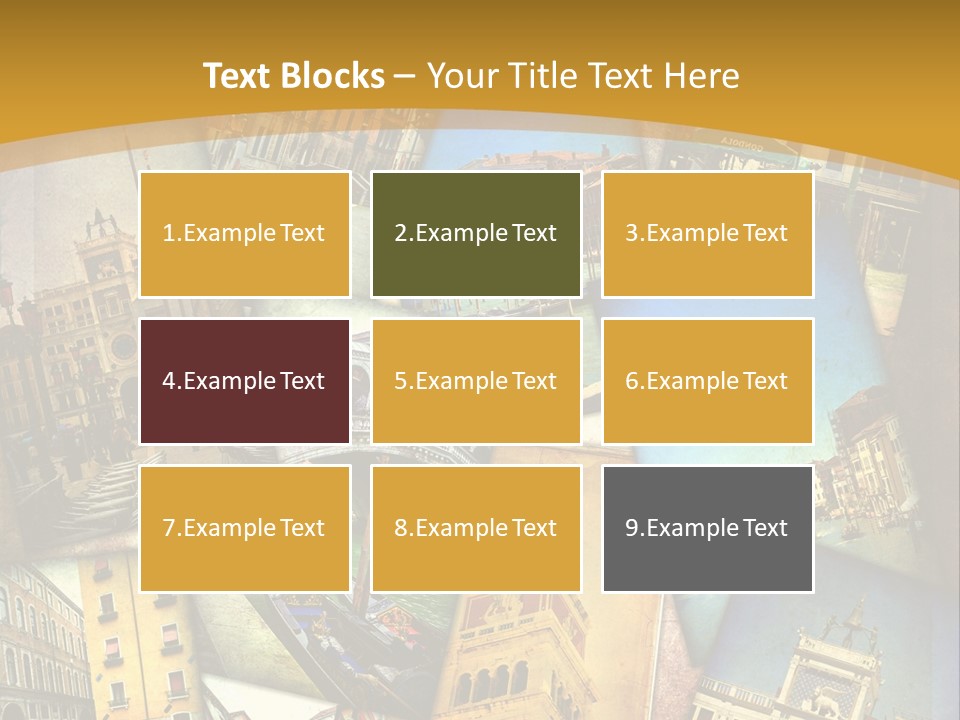 Banchina Grunge Venezia PowerPoint Template