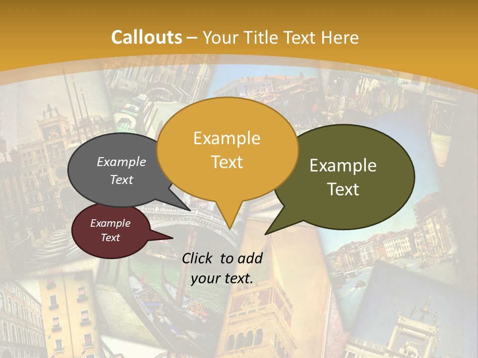 Banchina Grunge Venezia PowerPoint Template