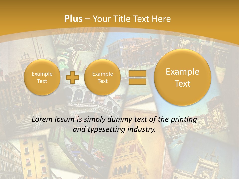 Banchina Grunge Venezia PowerPoint Template