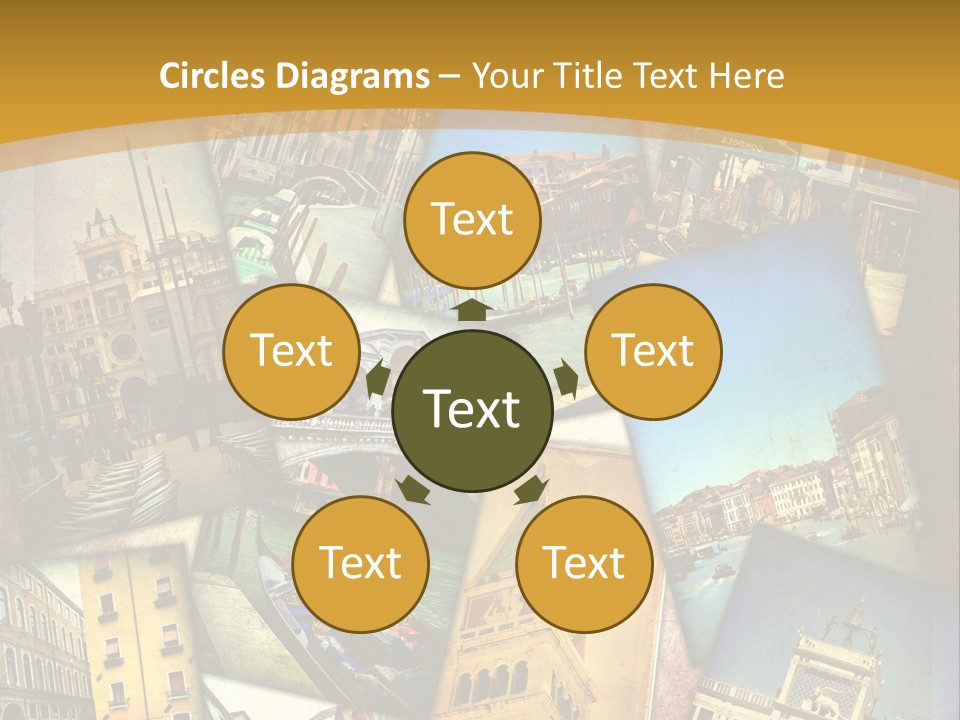 Banchina Grunge Venezia PowerPoint Template