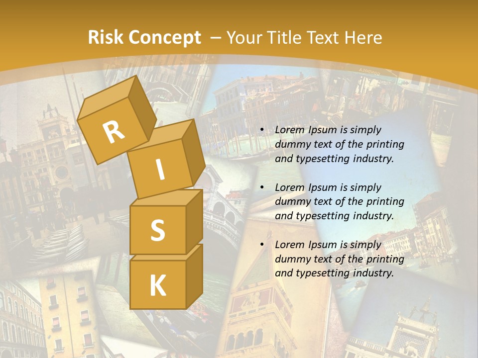 Banchina Grunge Venezia PowerPoint Template