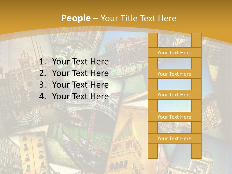 Banchina Grunge Venezia PowerPoint Template