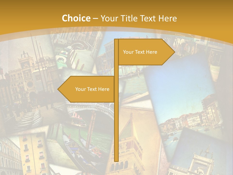 Banchina Grunge Venezia PowerPoint Template