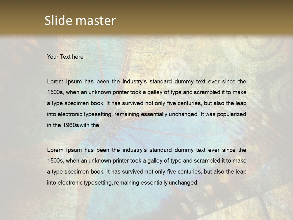 Background Paper Drawing PowerPoint Template