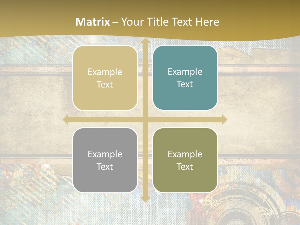 Decoration Grungy Style PowerPoint Template