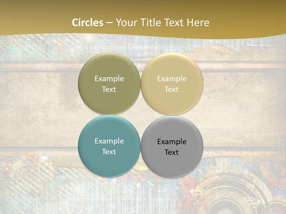 Decoration Grungy Style PowerPoint Template