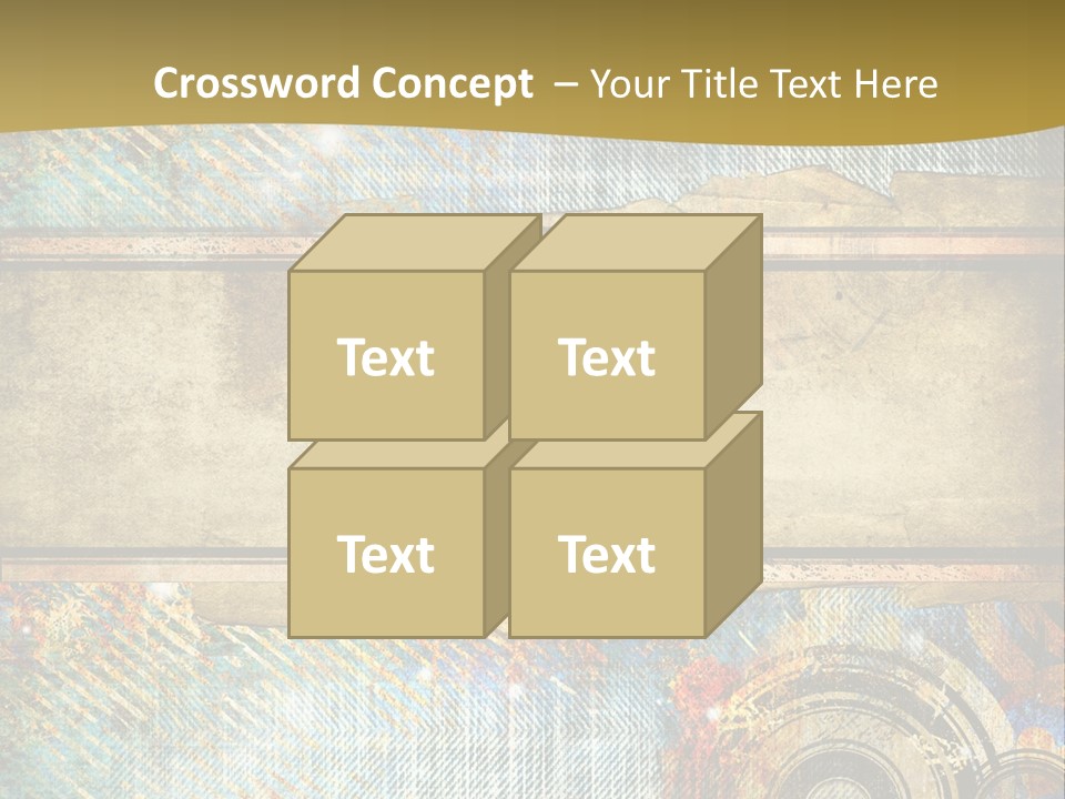 Decoration Grungy Style PowerPoint Template