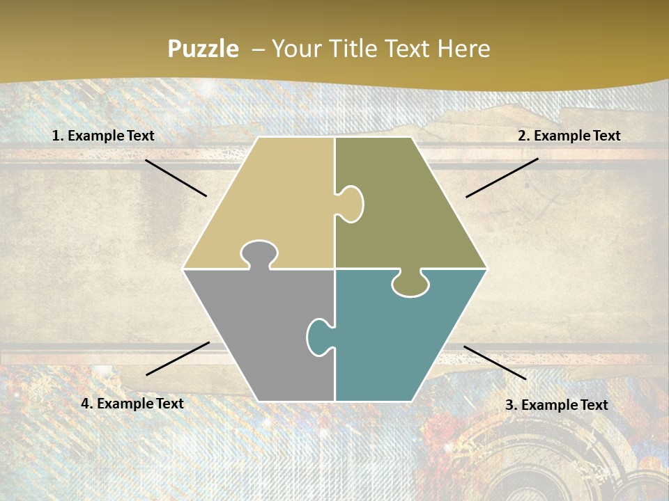 Decoration Grungy Style PowerPoint Template