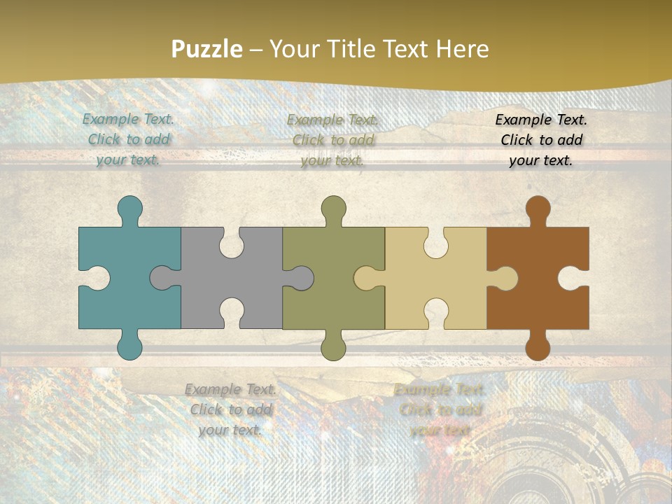 Decoration Grungy Style PowerPoint Template