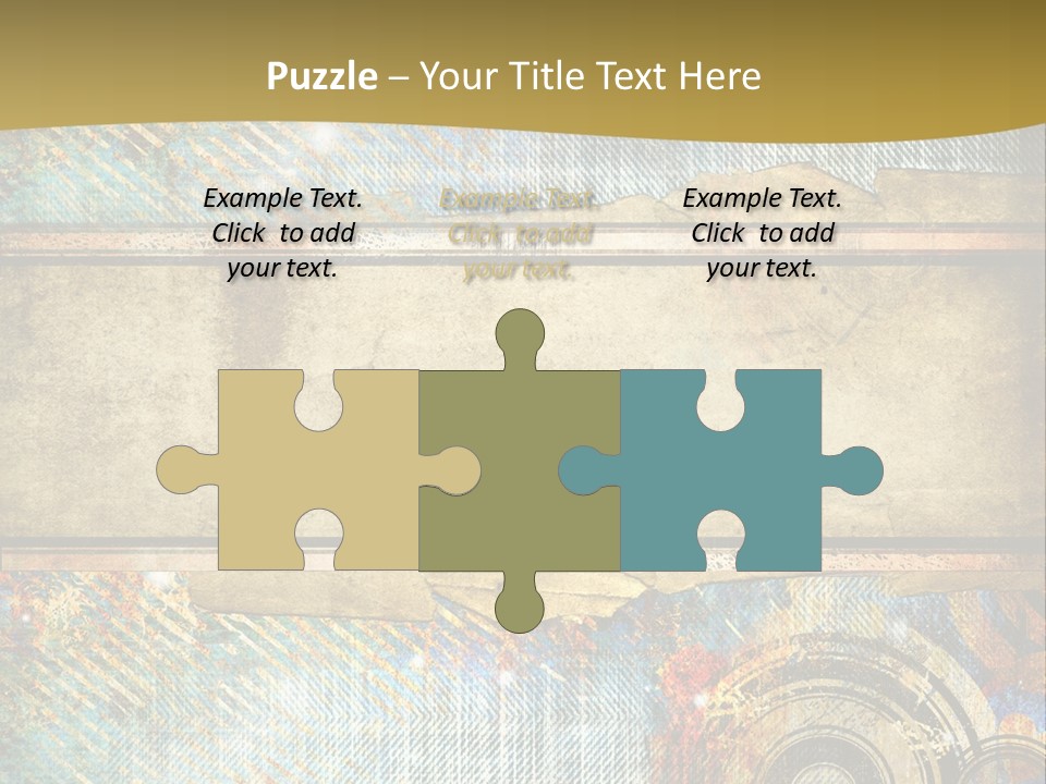 Decoration Grungy Style PowerPoint Template
