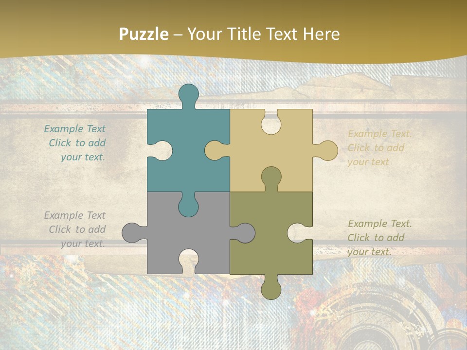 Decoration Grungy Style PowerPoint Template