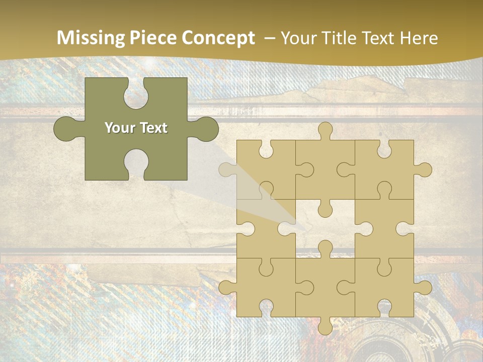 Decoration Grungy Style PowerPoint Template