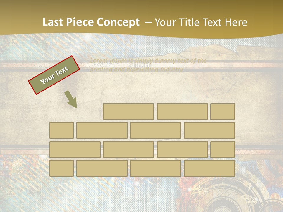 Decoration Grungy Style PowerPoint Template