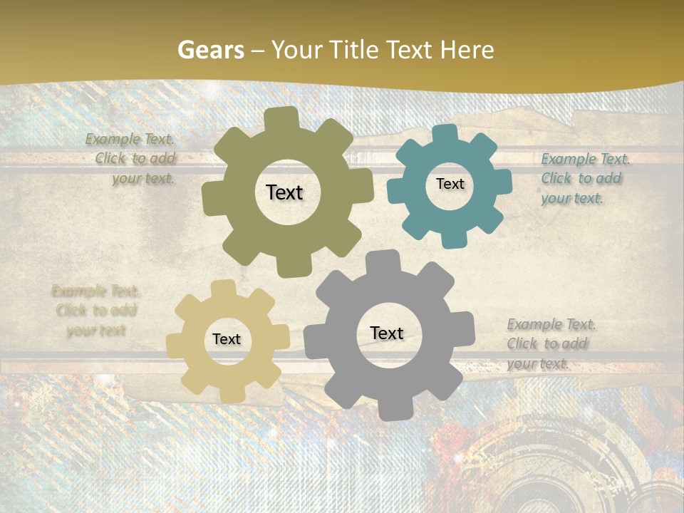 Decoration Grungy Style PowerPoint Template