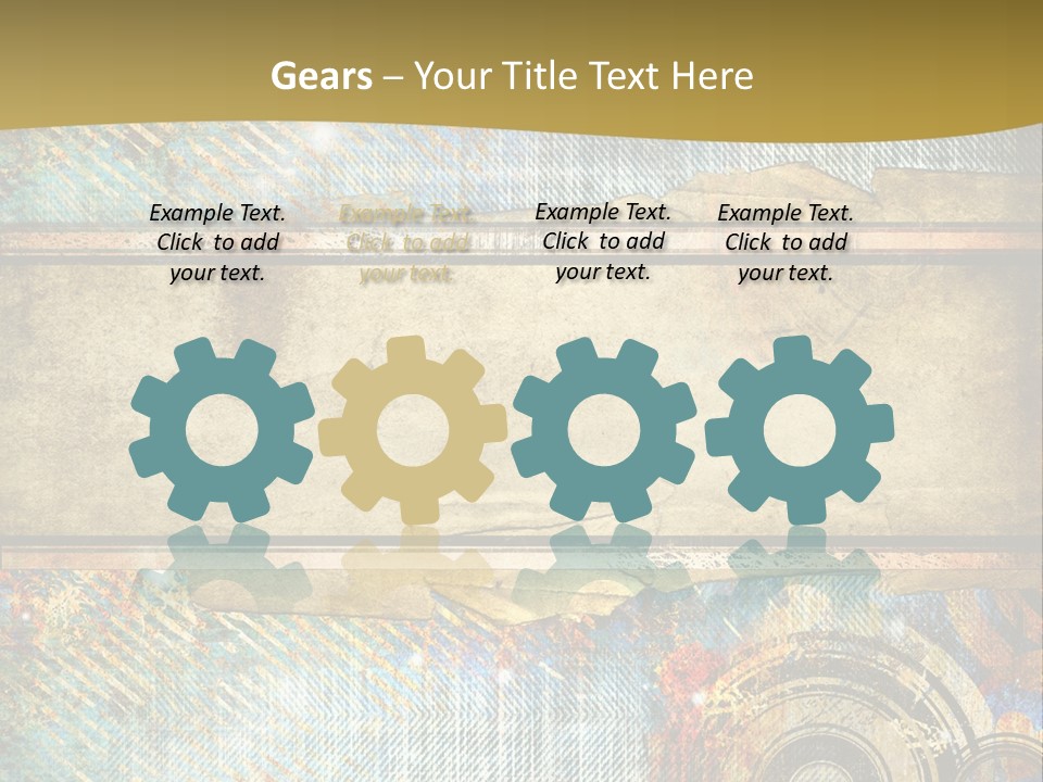 Decoration Grungy Style PowerPoint Template