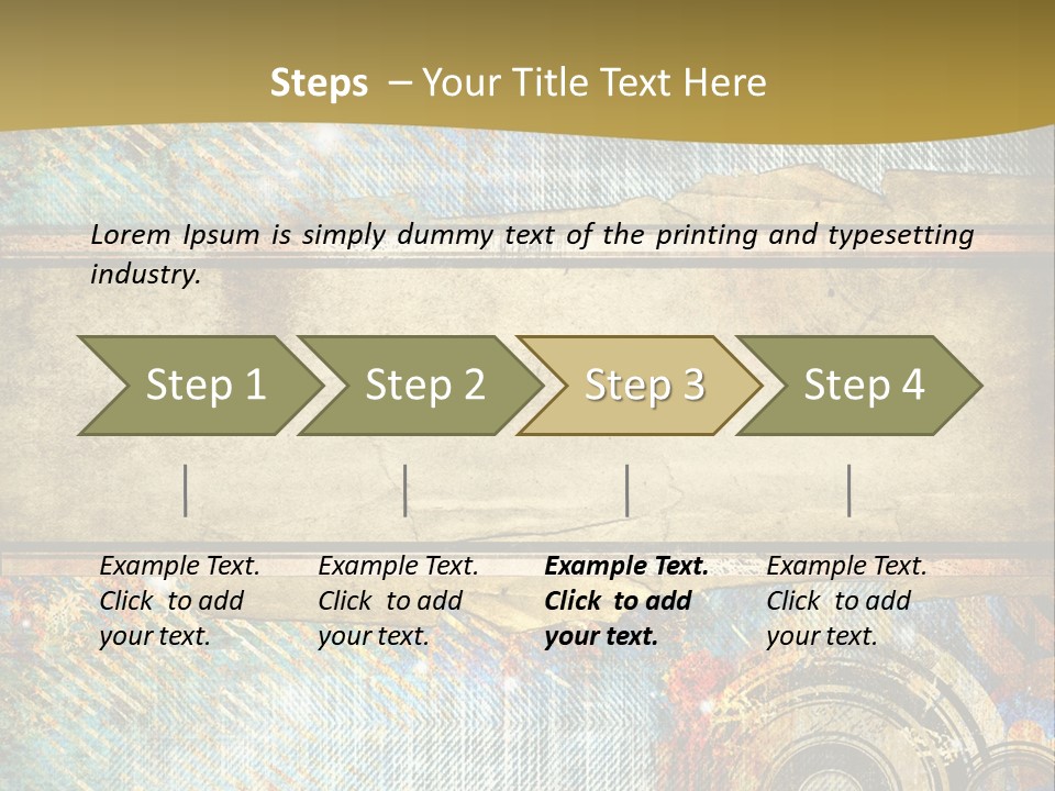 Decoration Grungy Style PowerPoint Template