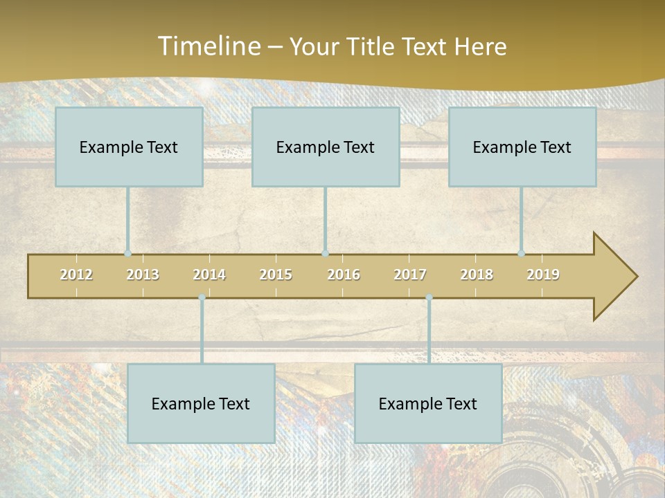 Decoration Grungy Style PowerPoint Template