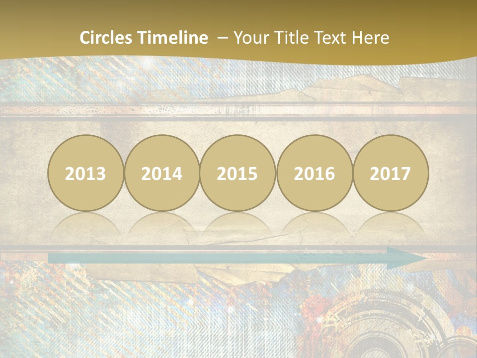 Decoration Grungy Style PowerPoint Template