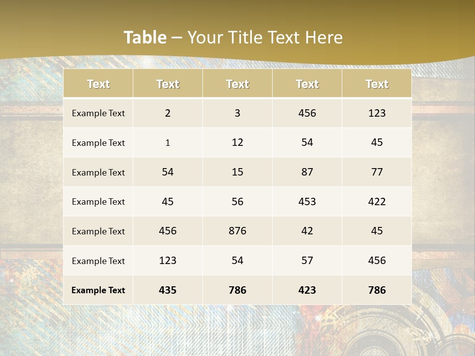 Decoration Grungy Style PowerPoint Template