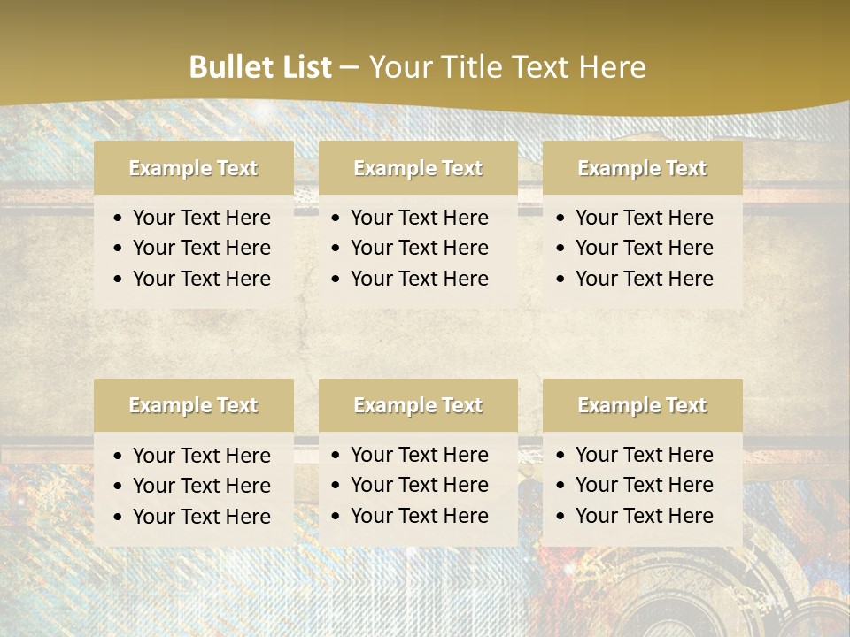 Decoration Grungy Style PowerPoint Template