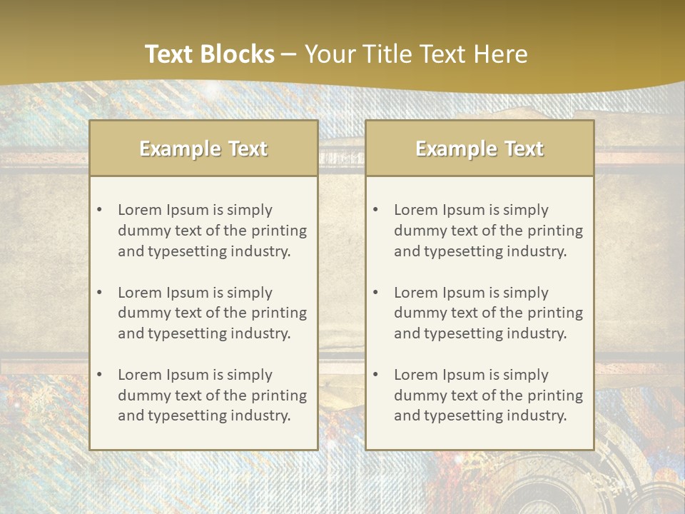 Decoration Grungy Style PowerPoint Template