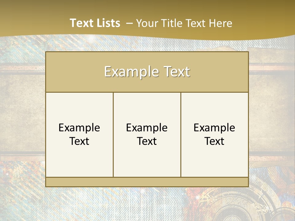 Decoration Grungy Style PowerPoint Template