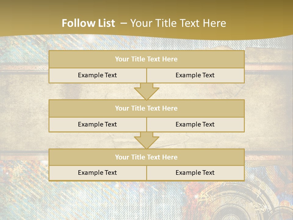 Decoration Grungy Style PowerPoint Template