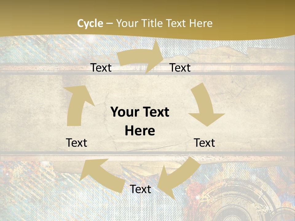 Decoration Grungy Style PowerPoint Template