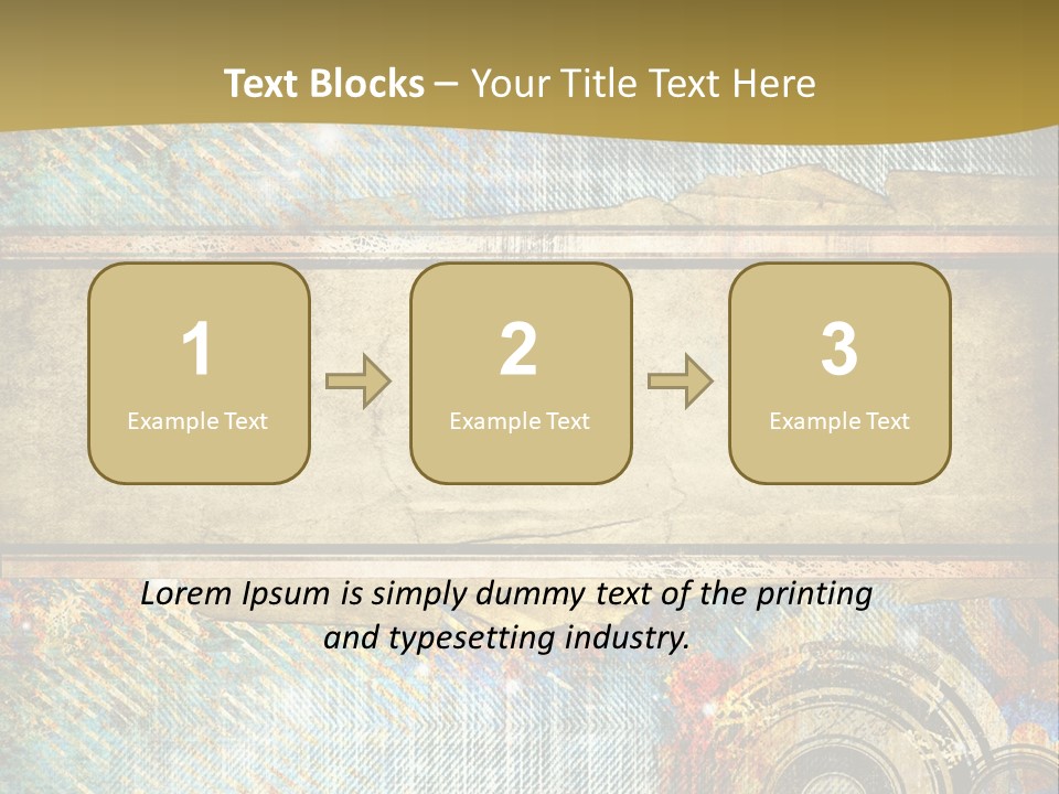 Decoration Grungy Style PowerPoint Template