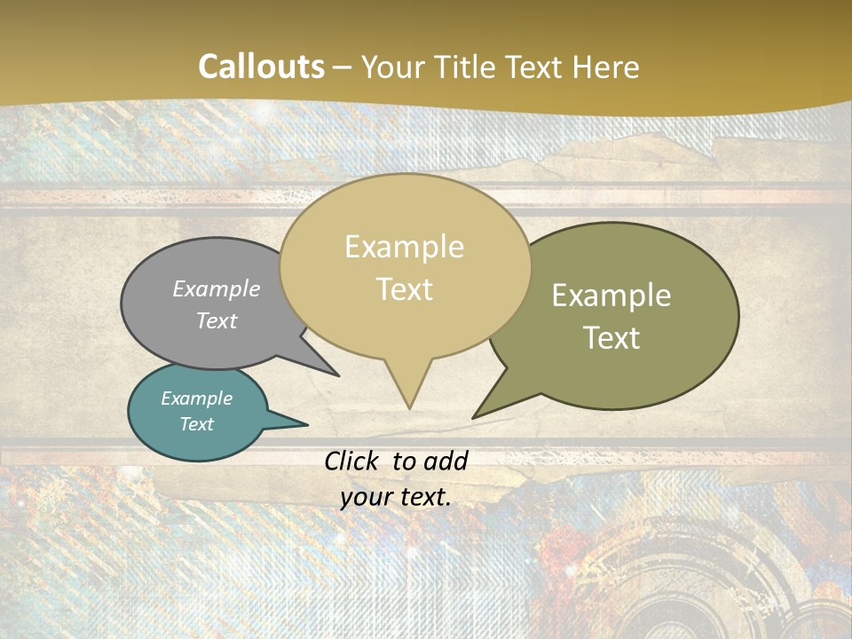 Decoration Grungy Style PowerPoint Template