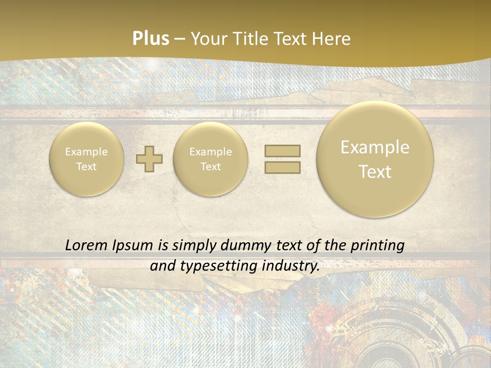 Decoration Grungy Style PowerPoint Template