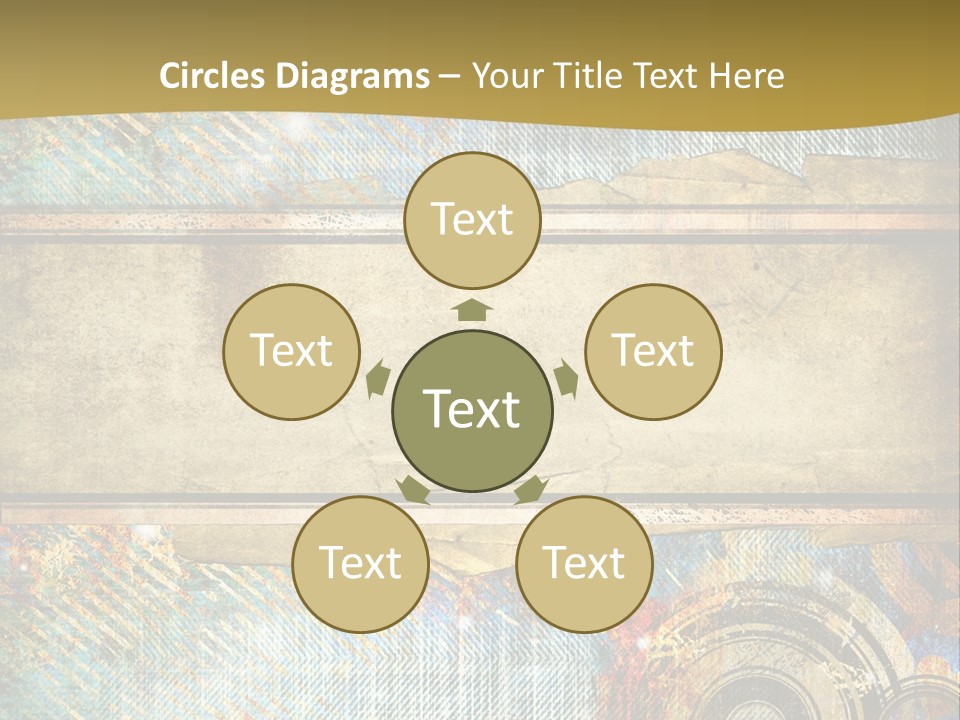 Decoration Grungy Style PowerPoint Template
