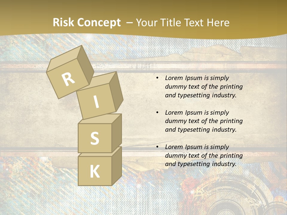 Decoration Grungy Style PowerPoint Template